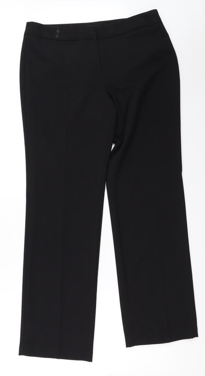 F&F Womens Black   Trousers  Size 12 L31 in