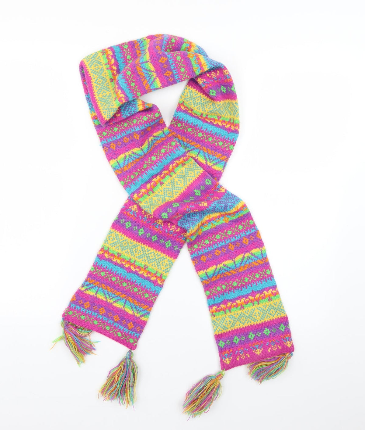 Preworn Womens Multicoloured Striped   Scarf