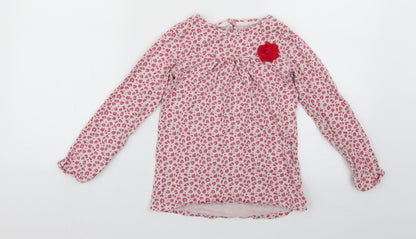 Vertbaudet Girls Multicoloured Animal Print  Basic T-Shirt Size 8 Years