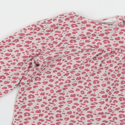 Vertbaudet Girls Multicoloured Animal Print  Basic T-Shirt Size 8 Years