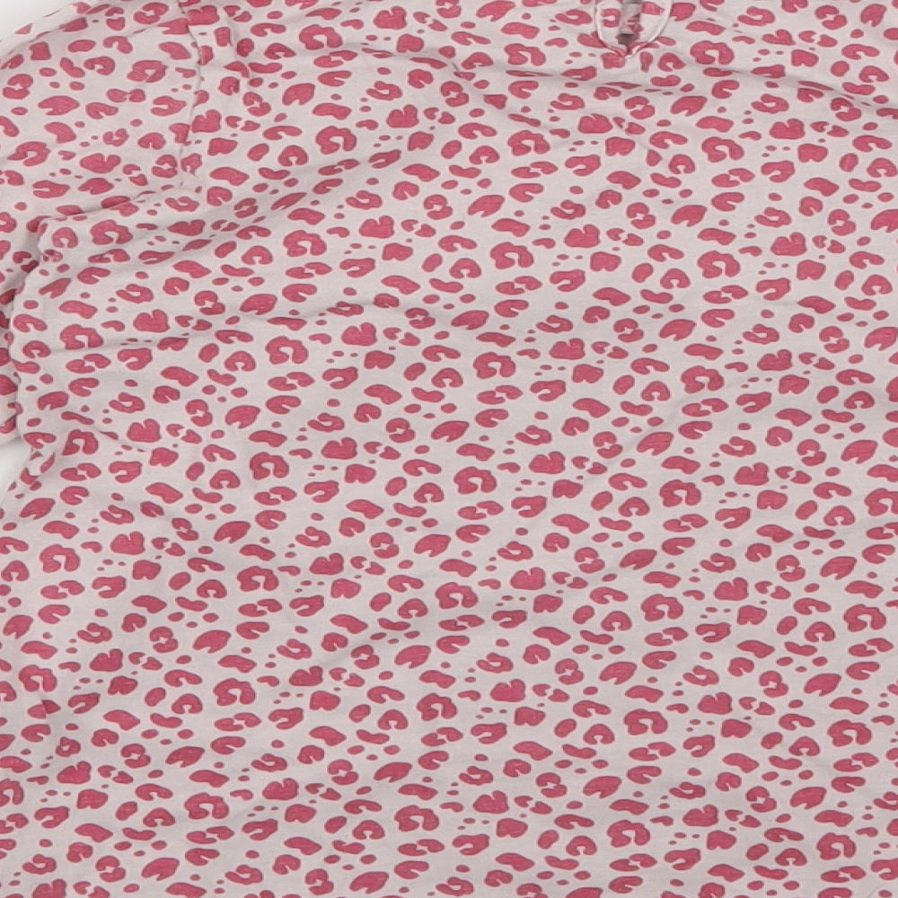 Vertbaudet Girls Multicoloured Animal Print  Basic T-Shirt Size 8 Years