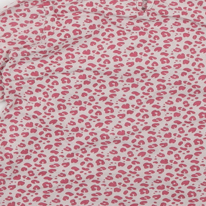 Vertbaudet Girls Multicoloured Animal Print  Basic T-Shirt Size 8 Years