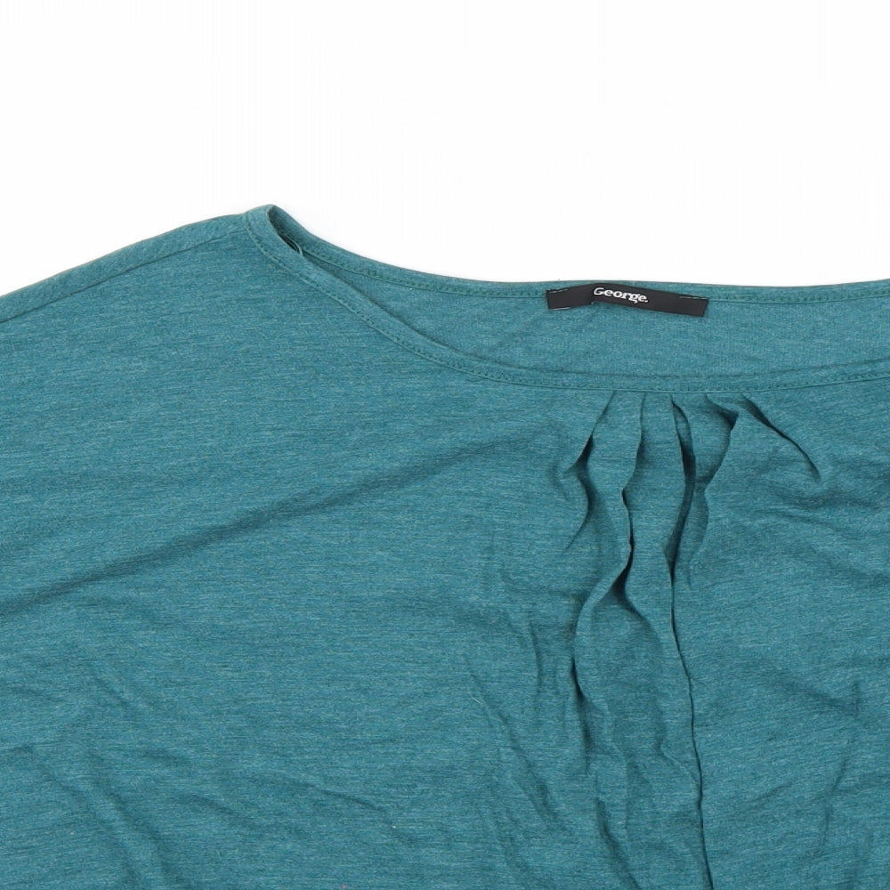 George Womens Green   Basic Blouse Size 16