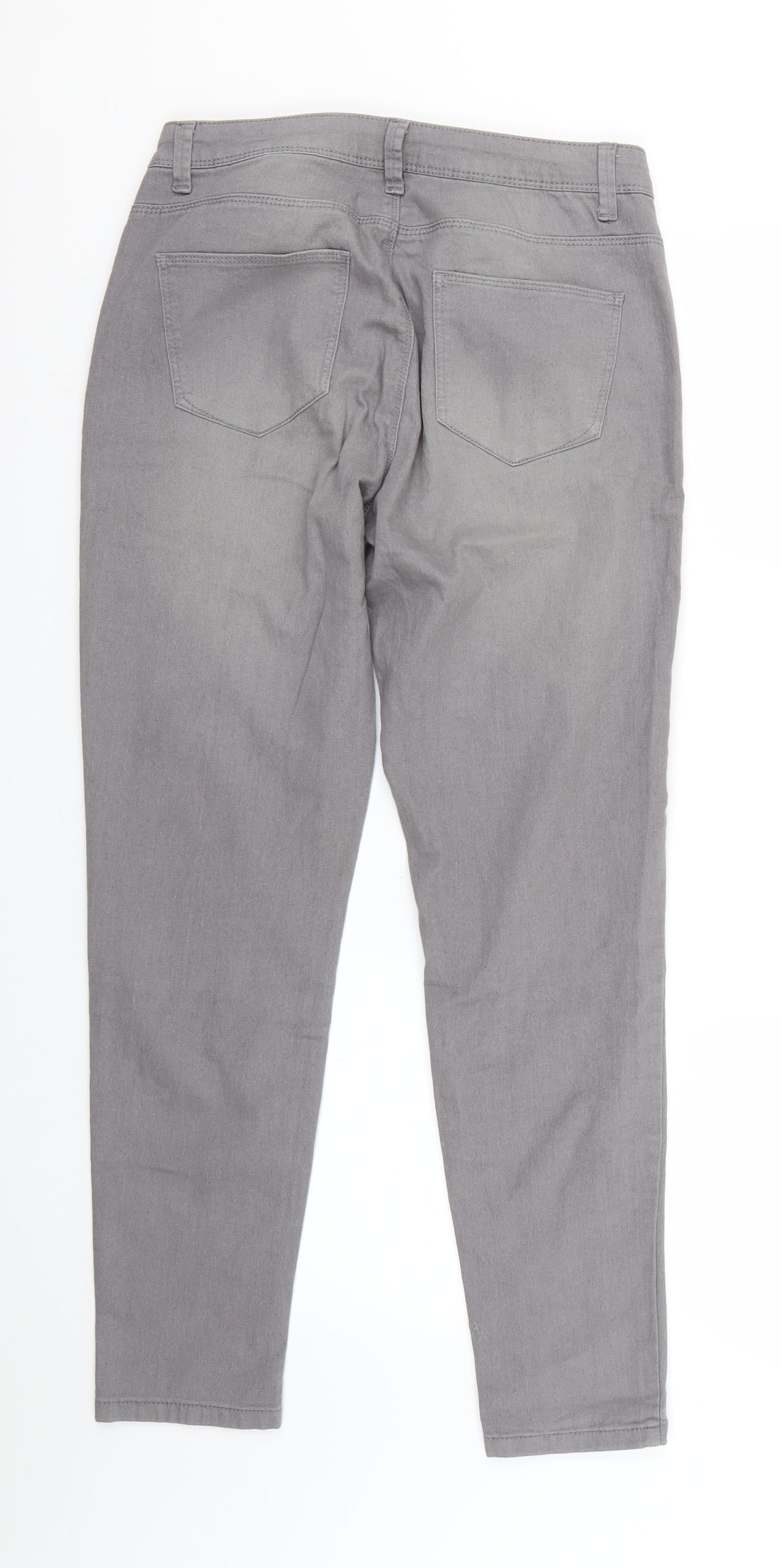 Denim & Co. Womens Grey   Skinny Jeans Size 12 L25 in