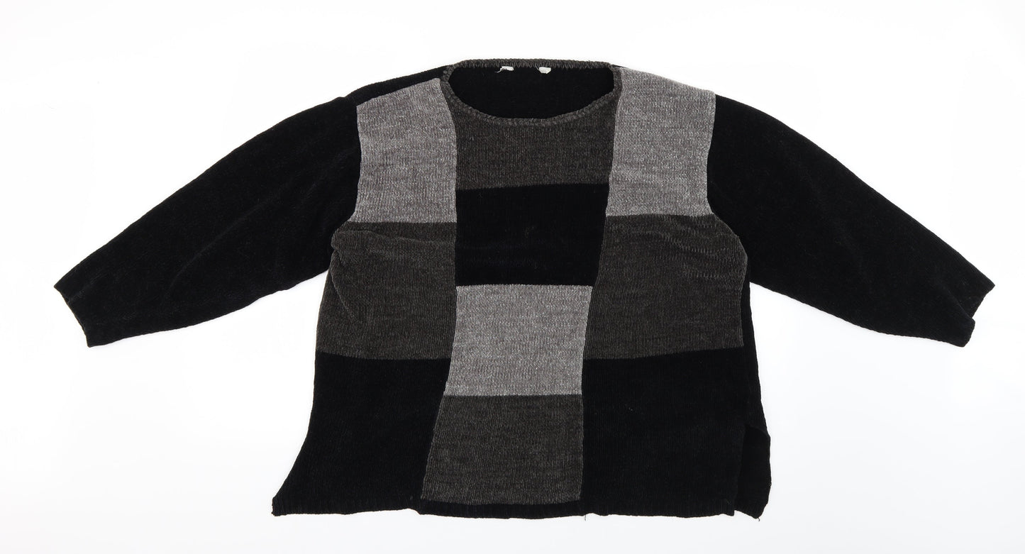 Womens UK Size S Preworn Black Pullover Jumper