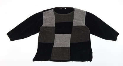 Womens UK Size S Preworn Black Pullover Jumper