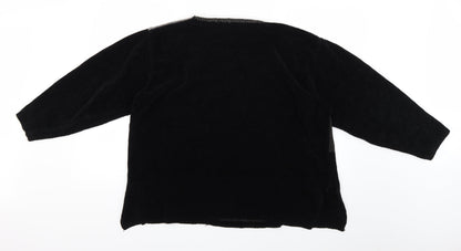 Womens UK Size S Preworn Black Pullover Jumper