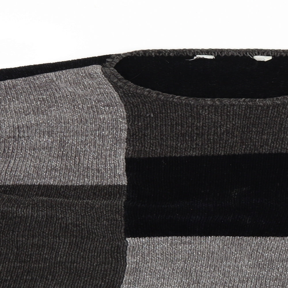 Womens UK Size S Preworn Black Pullover Jumper