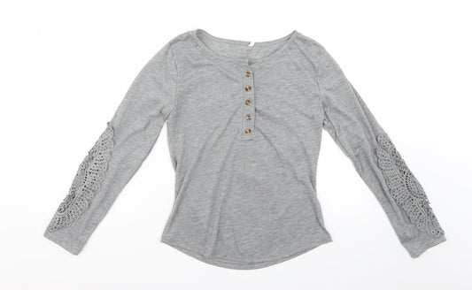 Womens UK Size M Preworn Grey Pullover Jumper