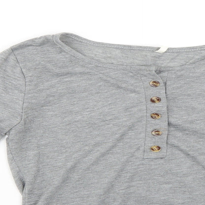 Womens UK Size M Preworn Grey Pullover Jumper