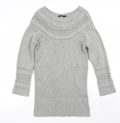 Primark Womens Grey   Pullover Jumper Size 12