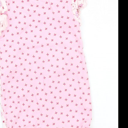 NEXT Girls Pink Floral  Babygrow One-Piece Size Newborn