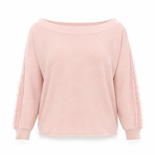 Womens UK Size 10 Apricot Pink Pullover Jumper