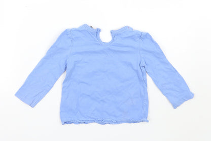 George Girls Purple   Basic T-Shirt Size 12-18 Months