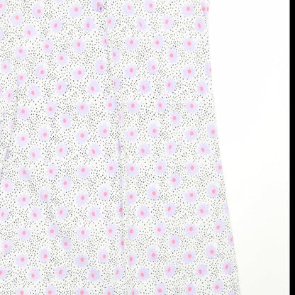 Musda pijamas Womens White Floral  A-Line  Size L