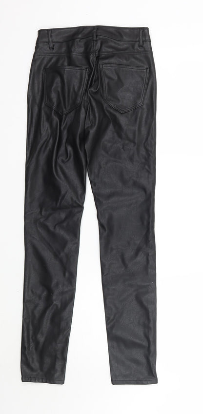 Womens UK Size 4 H&M Regular Fit  Black Trousers