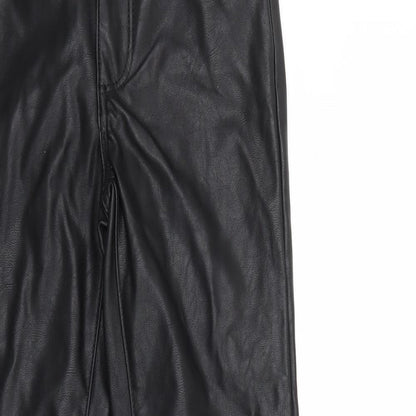 Womens UK Size 4 H&M Regular Fit  Black Trousers