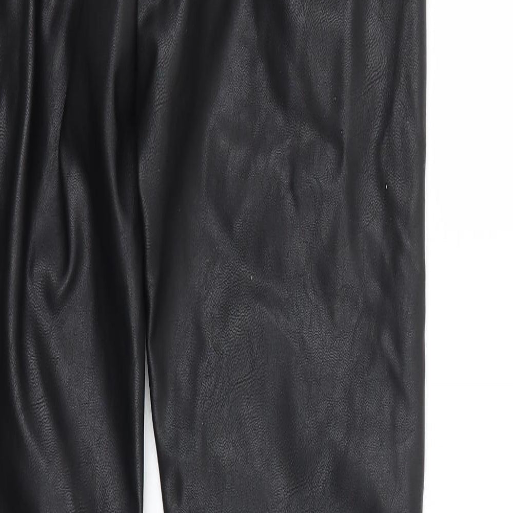 Womens UK Size 4 H&M Regular Fit  Black Trousers