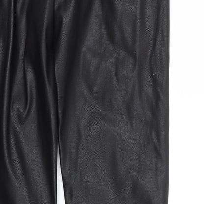 Womens UK Size 4 H&M Regular Fit  Black Trousers