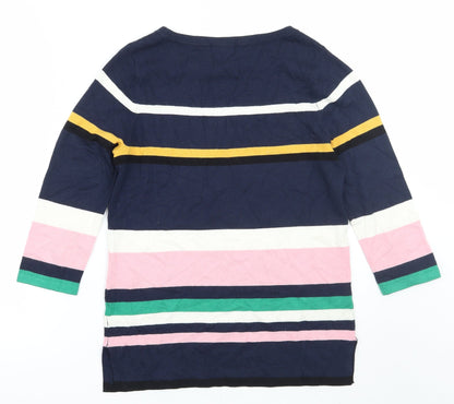 F&F Womens Blue Striped  Pullover Jumper Size 6