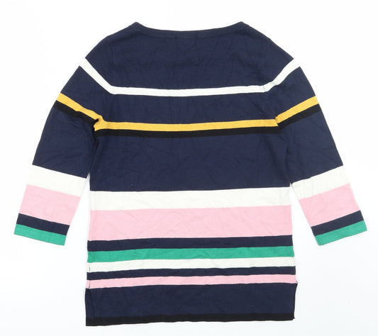 F&F Womens Blue Striped  Pullover Jumper Size 6