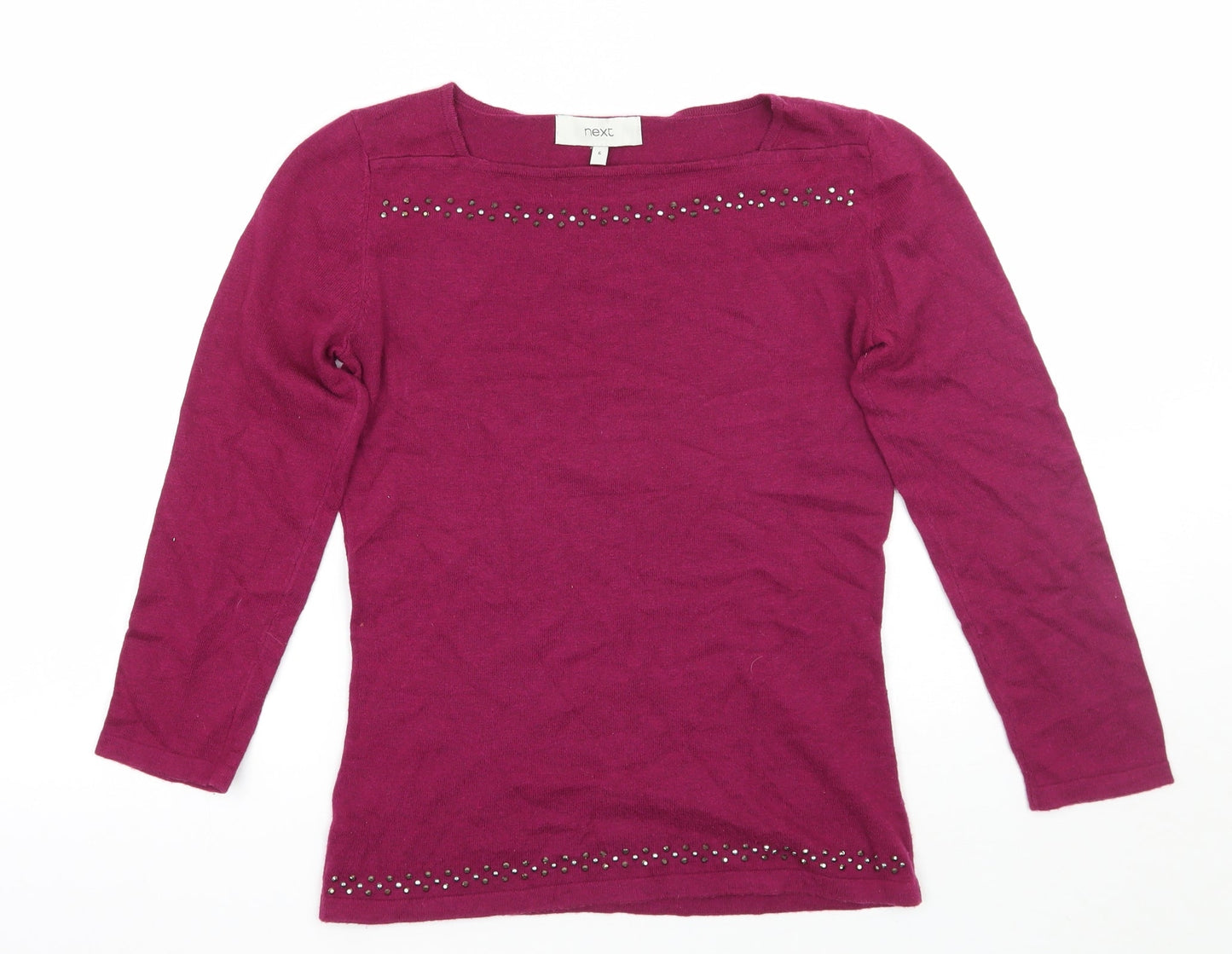 Womens UK Size 6 NEXT Pink Pullover Jumper
