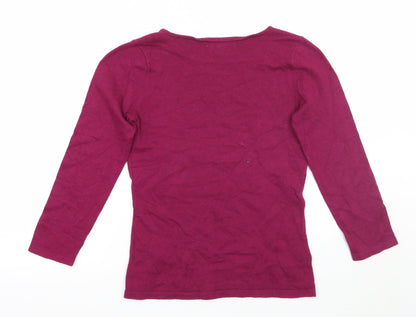 Womens UK Size 6 NEXT Pink Pullover Jumper