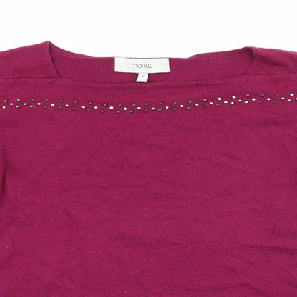 Womens UK Size 6 NEXT Pink Pullover Jumper