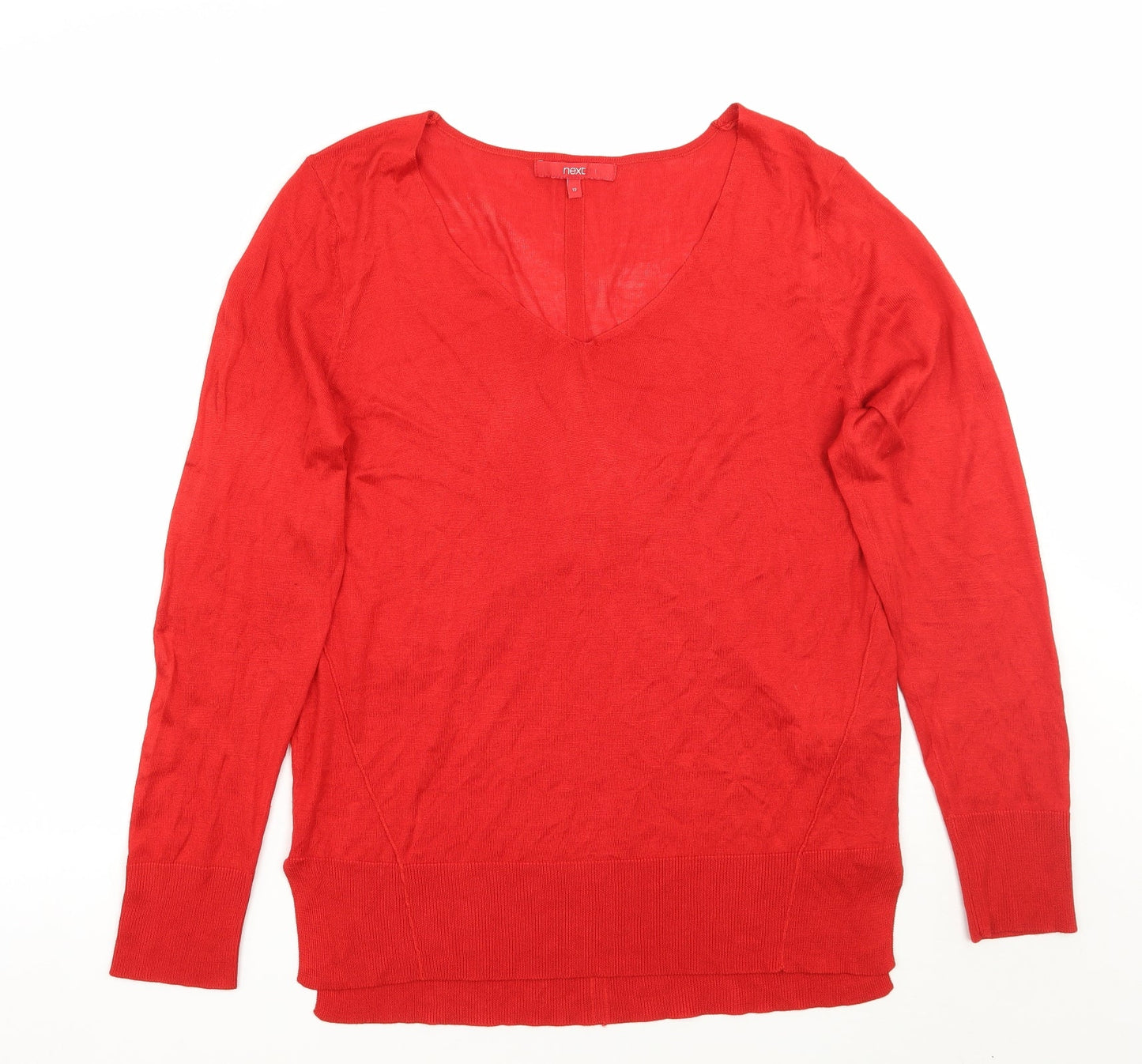 Womens UK Size 12 NEXT Red Pullover Jumper