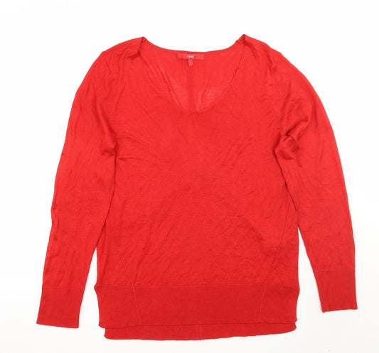 Womens UK Size 12 NEXT Red Pullover Jumper