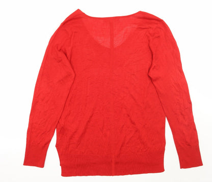 Womens UK Size 12 NEXT Red Pullover Jumper