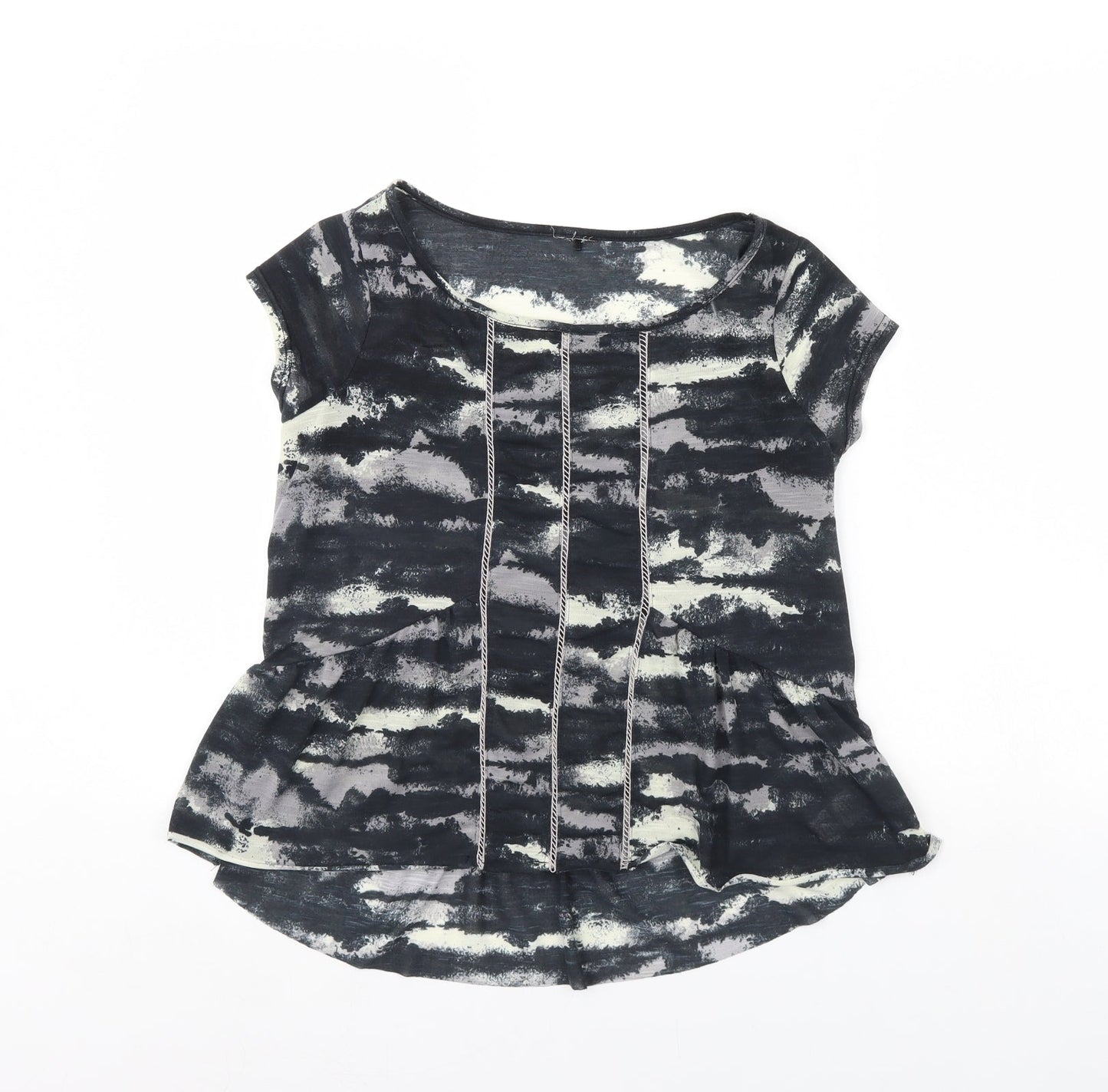 Womens UK Size S NEXT Black Basic Blouse