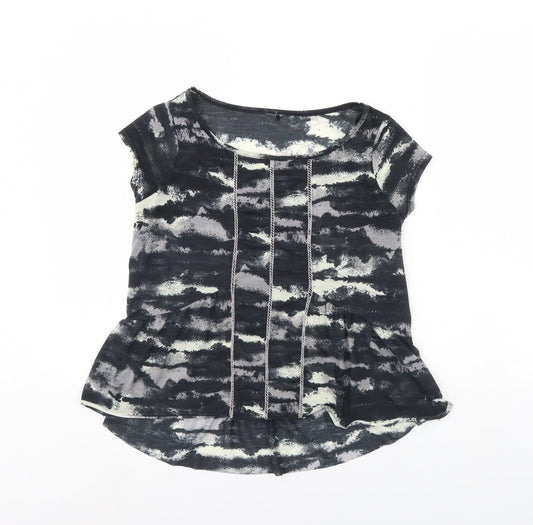 Womens UK Size S NEXT Black Basic Blouse