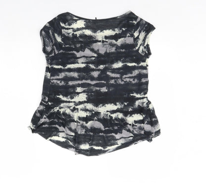 Womens UK Size S NEXT Black Basic Blouse