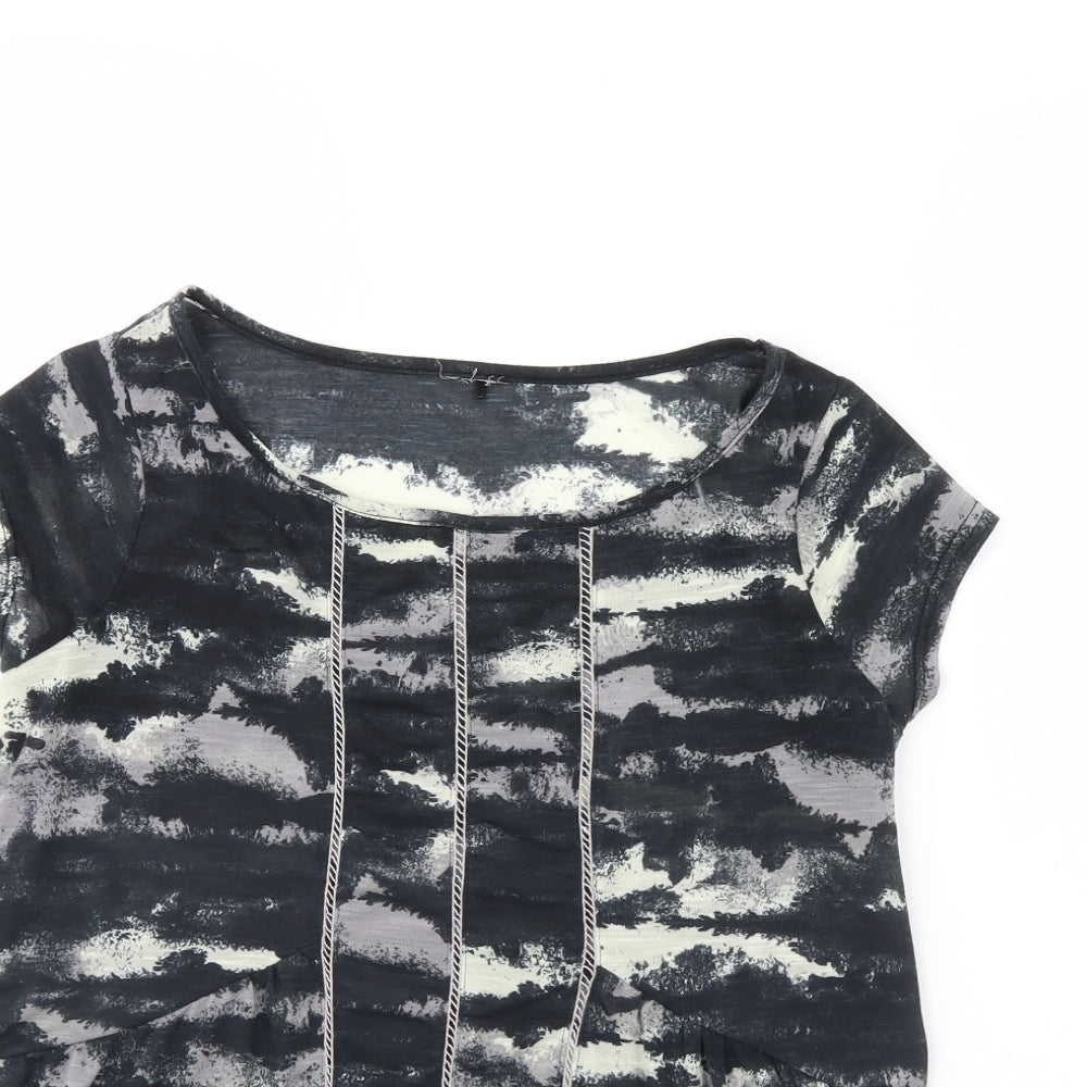 Womens UK Size S NEXT Black Basic Blouse