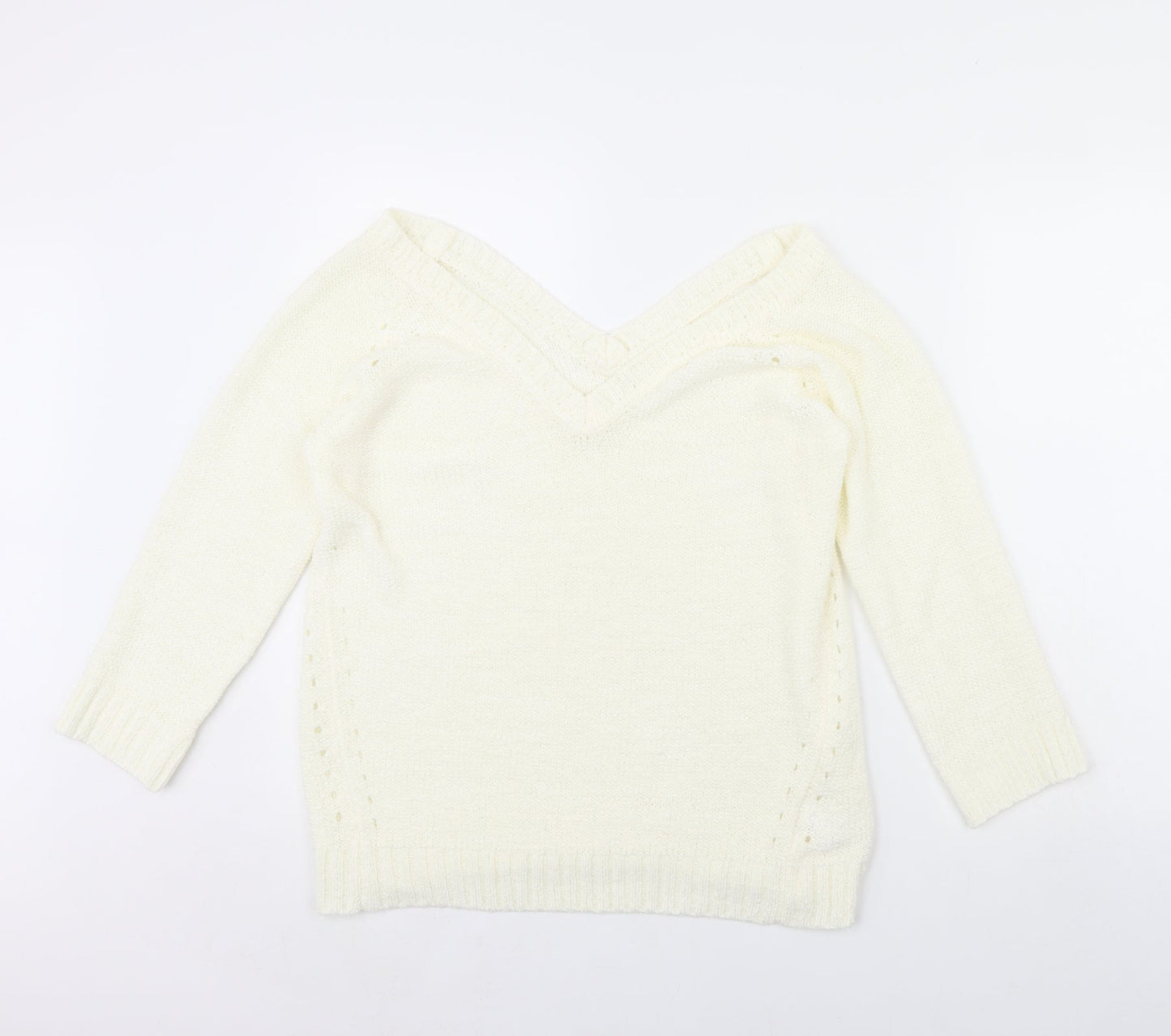 Womens UK Size S NEXT Ivory Pullover Jumper