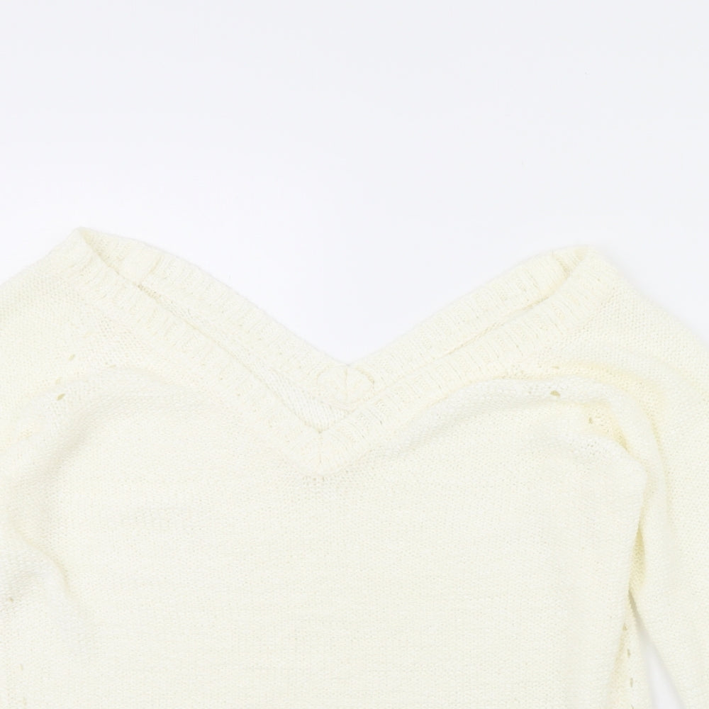 Womens UK Size S NEXT Ivory Pullover Jumper