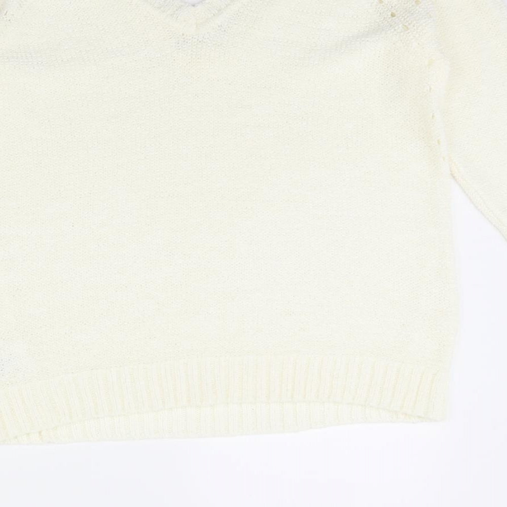 Womens UK Size S NEXT Ivory Pullover Jumper