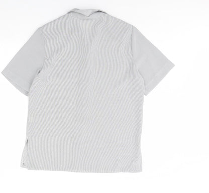 Womens UK Size 16 Eye Catch Black Basic Button-Up