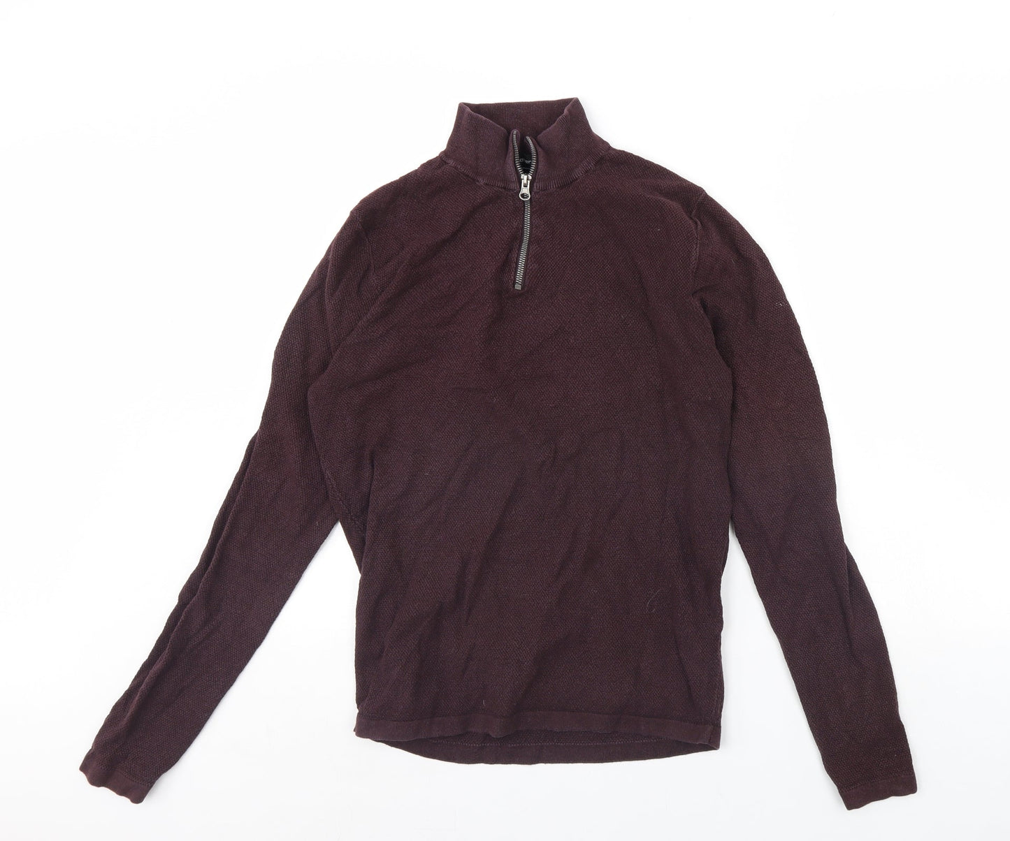 Red Herring Mens Purple   Henley Jumper Size S