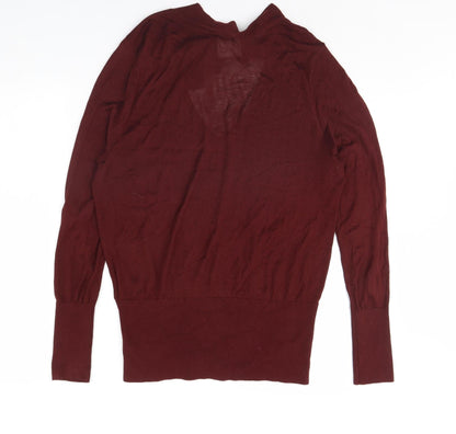 Womens UK Size L H&M Red Pullover Jumper