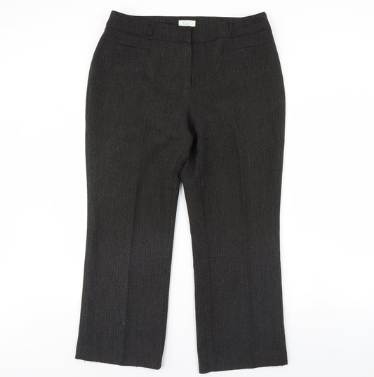 Womens UK Size 16 Klass Regular Fit Dress Pants Grey Trousers