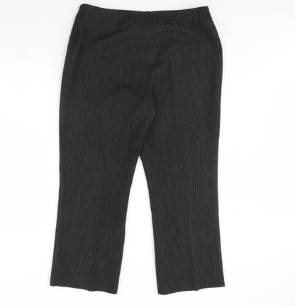 Womens UK Size 16 Klass Regular Fit Dress Pants Grey Trousers