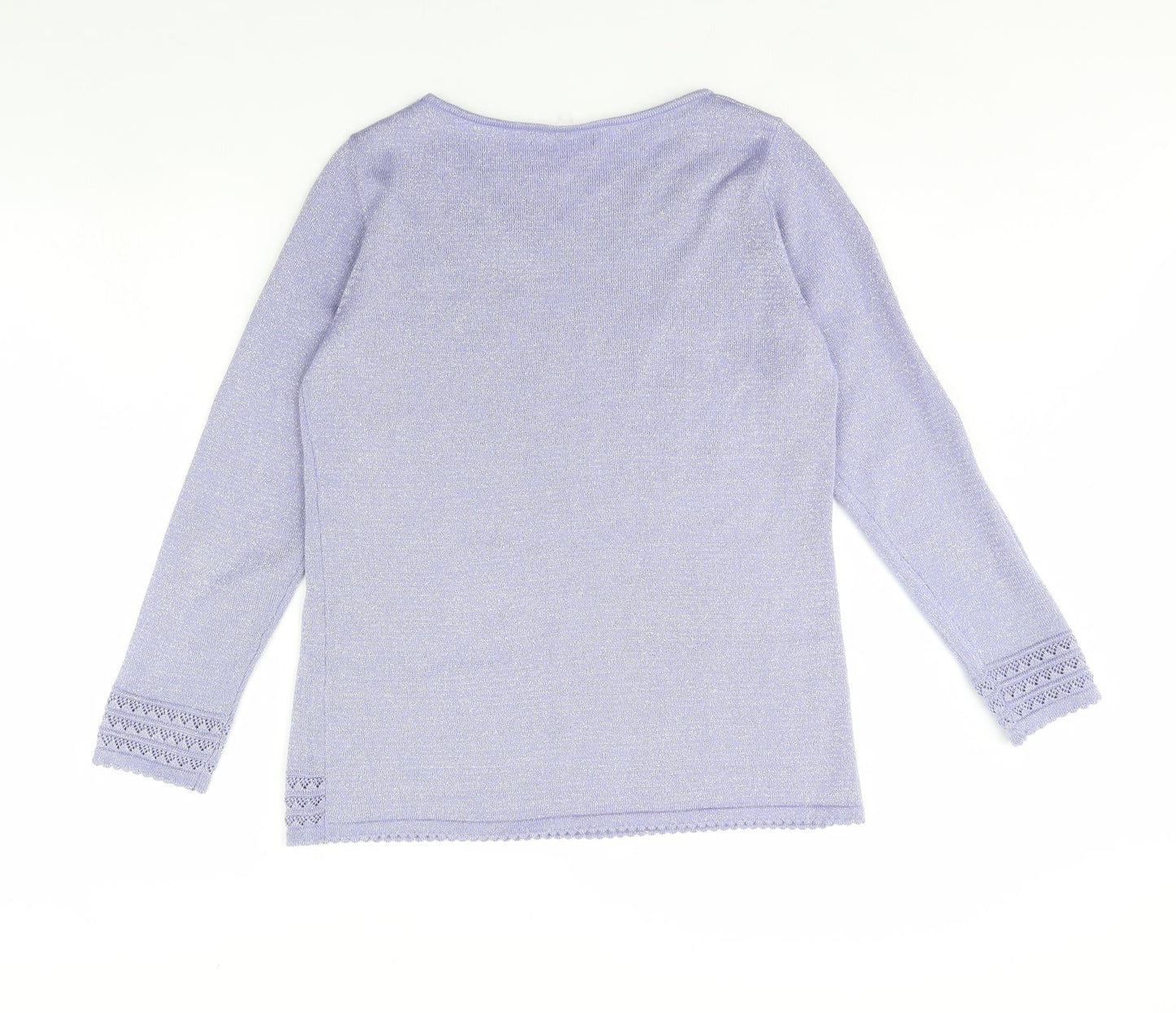 Womens UK Size S Bonmarché Purple Pullover Jumper