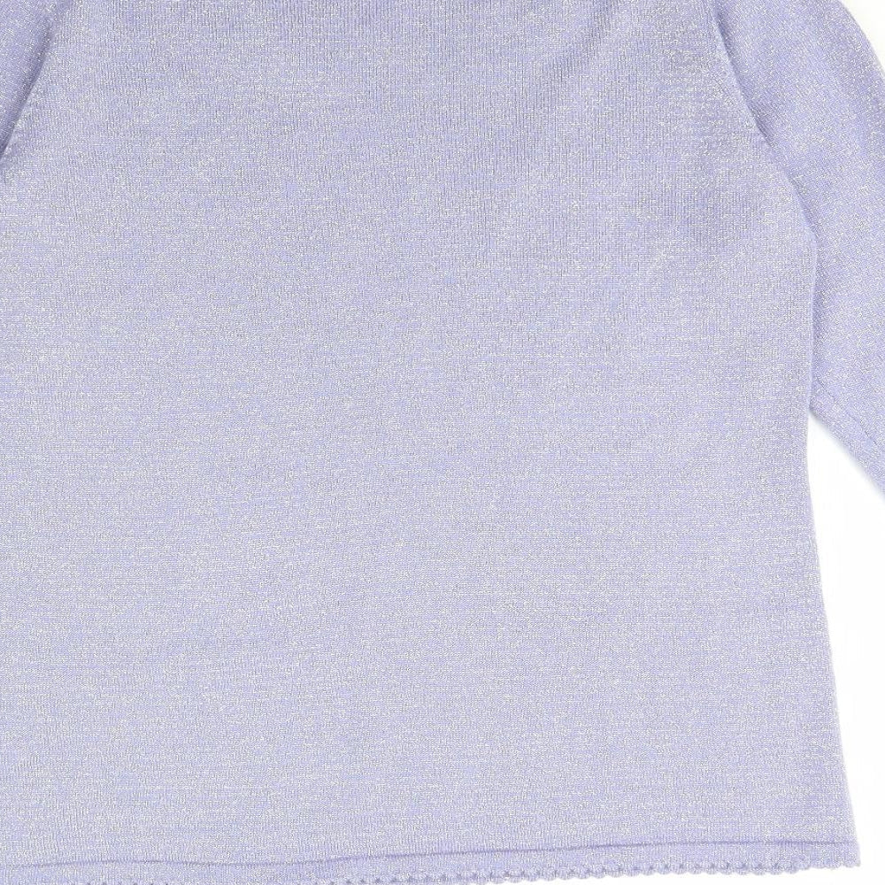 Womens UK Size S Bonmarché Purple Pullover Jumper