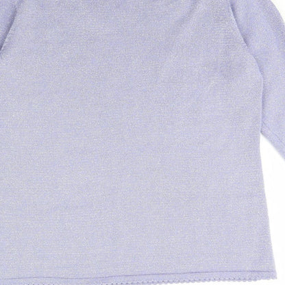 Womens UK Size S Bonmarché Purple Pullover Jumper