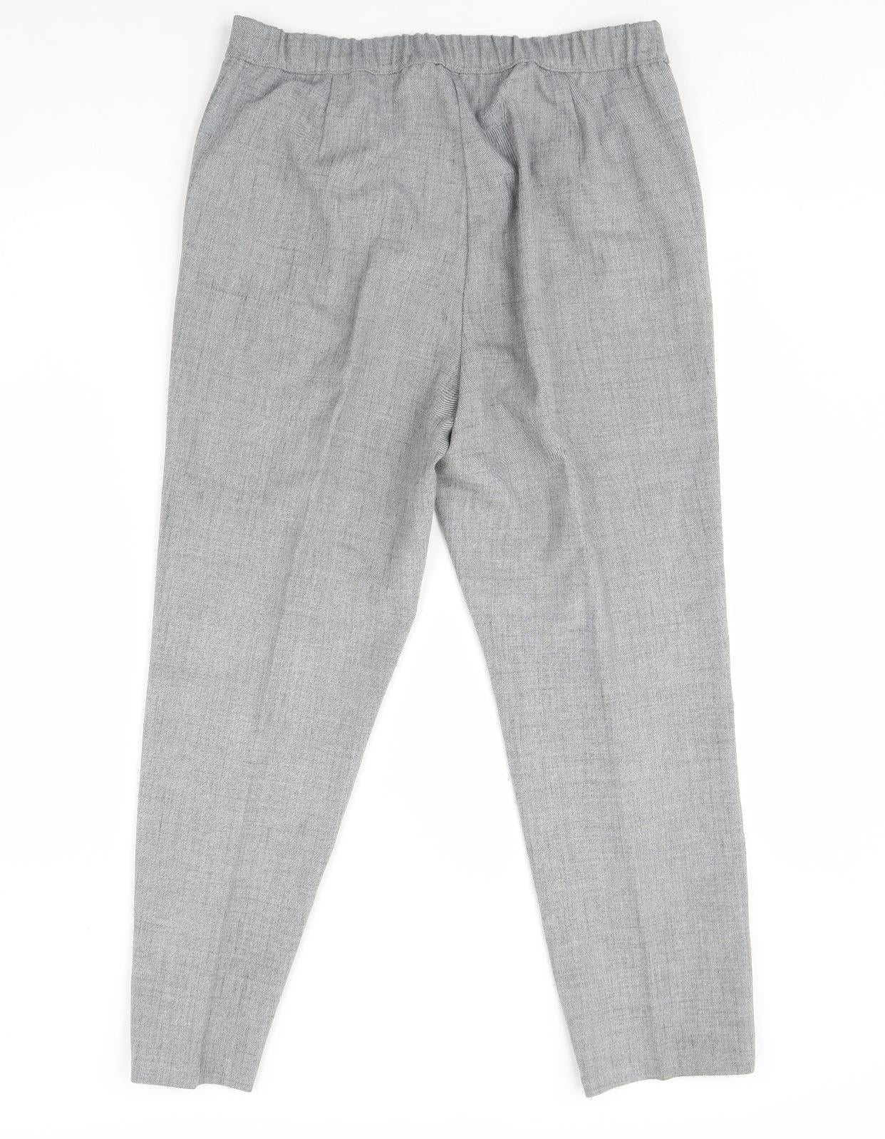 Womens UK Size 32 in Preworn Regular Fit  Grey Trousers