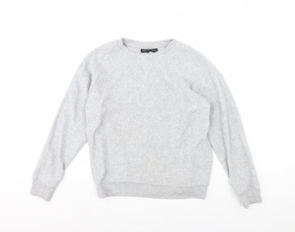 Womens UK Size 10 Topshop Grey Pullover Jumper