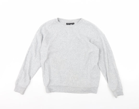 Womens UK Size 10 Topshop Grey Pullover Jumper