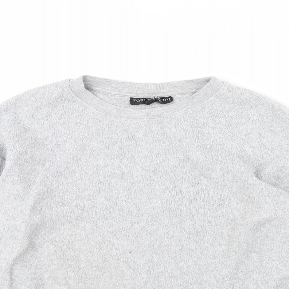 Womens UK Size 10 Topshop Grey Pullover Jumper